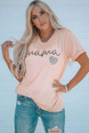 MAMA Heart Graphic Tee Shirt Women's T-Shirts - Tophatter Daily Deals