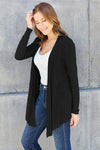 Basic Bae Full Size Open Front Long Sleeve Cardigan Blouses - Tophatter Daily Deals