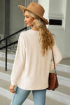 V-Neck Long Sleeve Blouse Blouses - Tophatter Daily Deals