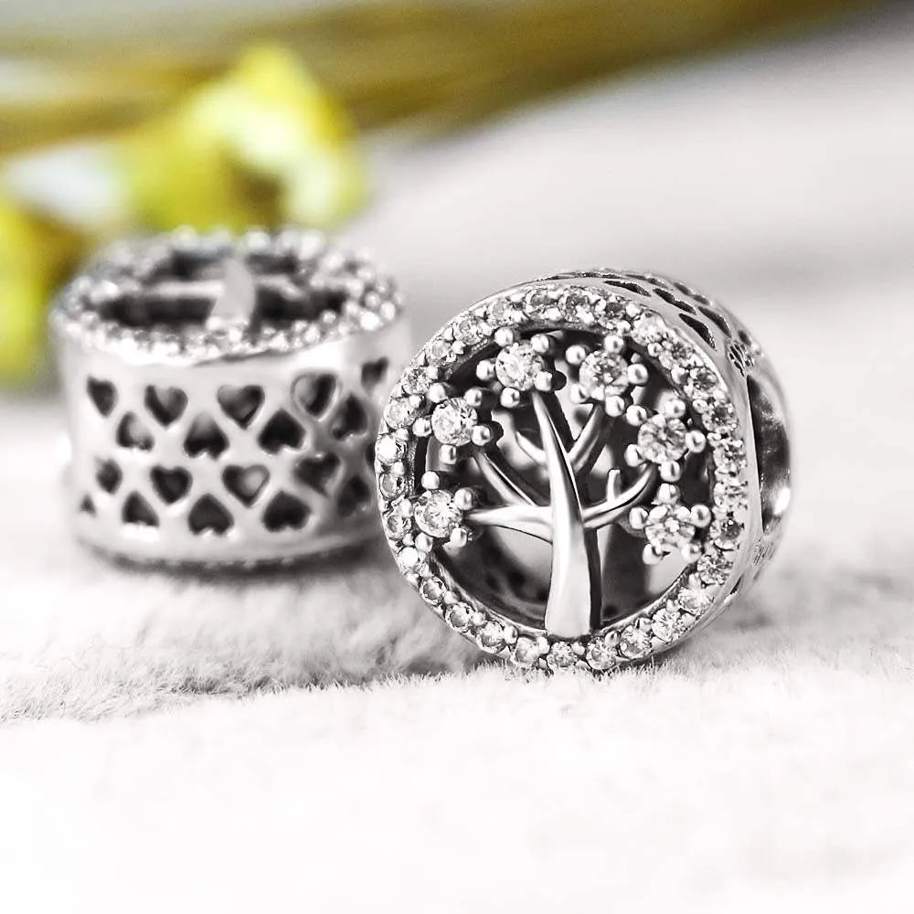 One Piece 925 Sterling Silver Bead Charm Silver One Size Bracelets - Tophatter Daily Deals