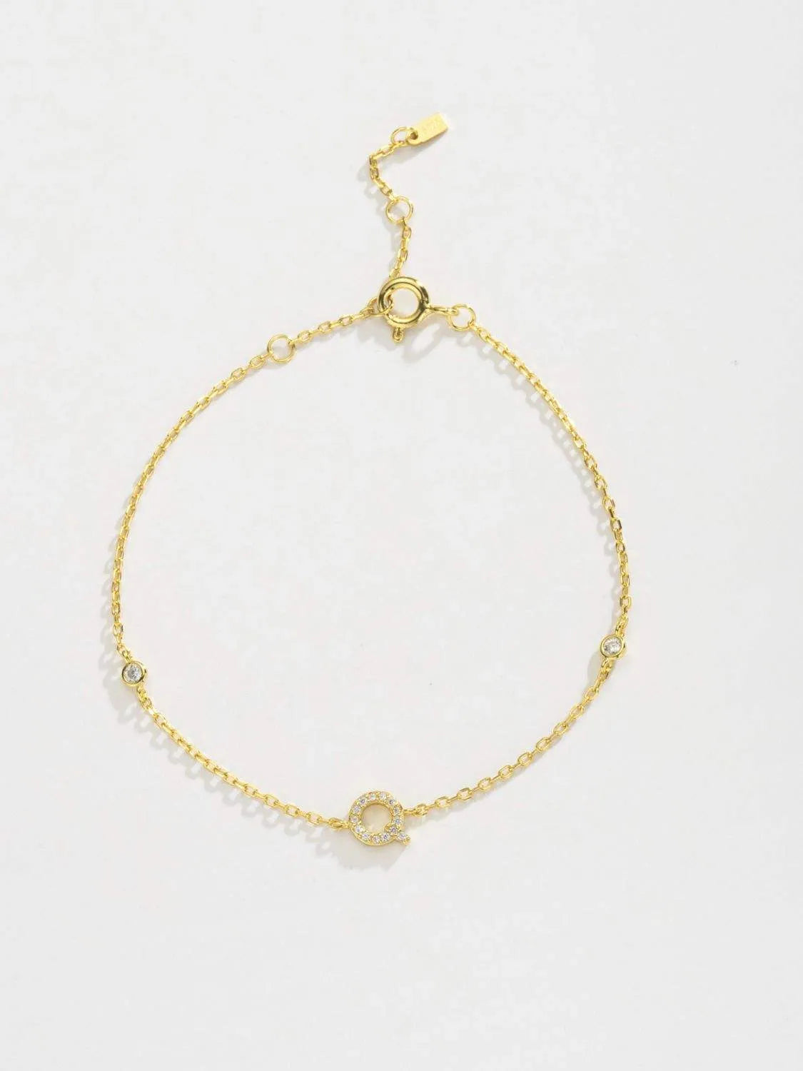 Q To U Zircon 925 Sterling Silver Bracelet Bracelets - Tophatter Daily Deals