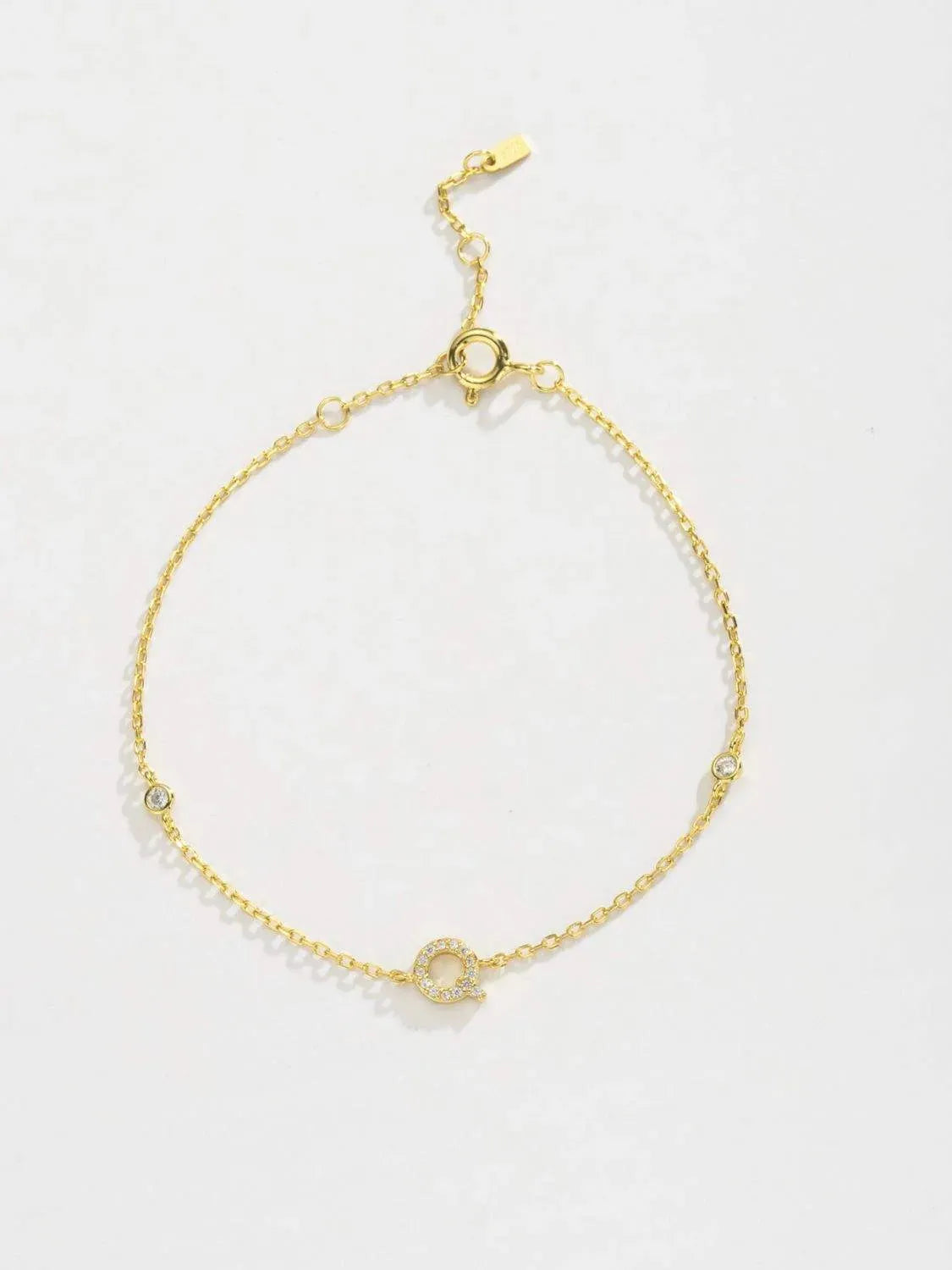 Q To U Zircon 925 Sterling Silver Bracelet Bracelets - Tophatter Daily Deals