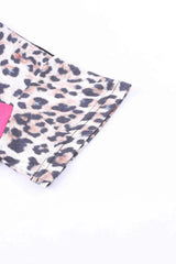Leopard Color Block Short Sleeve Tee Women's T-Shirts - Tophatter Daily Deals