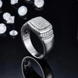 Moissanite 925 Sterling Silver Ring Moissanite - Tophatter Daily Deals