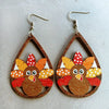 Thanksgiving Turkey Drop Earrings Style B One Size Earrings - Tophatter Daily Deals