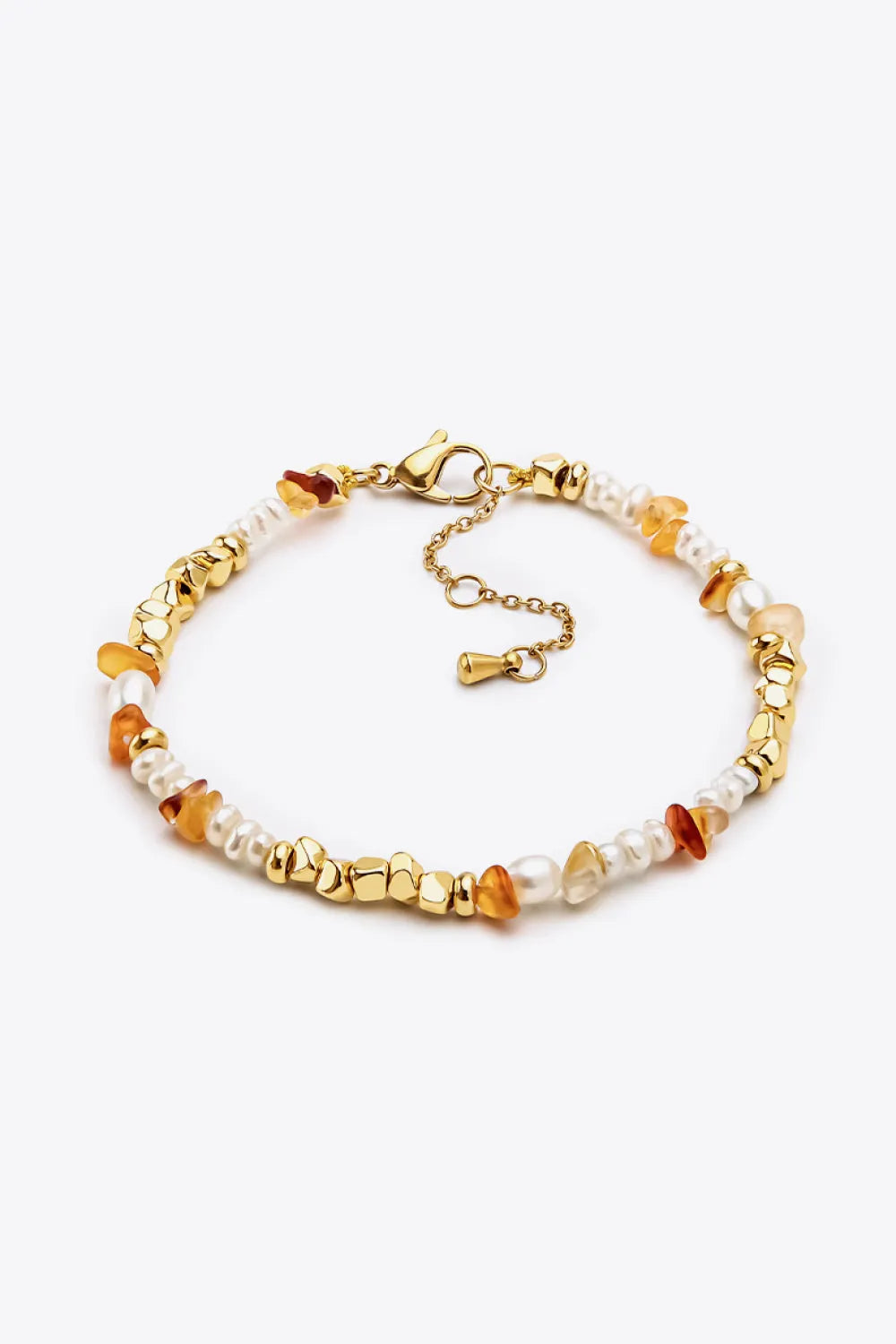 Freshwater Pearl Zinc Alloy Bracelet Gold One Size Bracelets - Tophatter Daily Deals