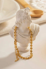 Heart Chain Lobster Clasp Bracelet Bracelets - Tophatter Daily Deals