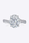 3 Carat Moissanite Side Stone Ring Moissanite - Tophatter Daily Deals