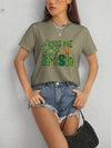 KISS ME I'M IRISH Round Neck T-Shirt Women's T-Shirts - Tophatter Daily Deals