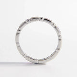 925 Sterling Silver Inlaid Zircon Ring Rings - Tophatter Daily Deals