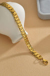 Stainless Steel Curb Chain Bracelet Bracelets - Tophatter Daily Deals