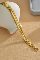 Stainless Steel Curb Chain Bracelet Bracelets - Tophatter Daily Deals