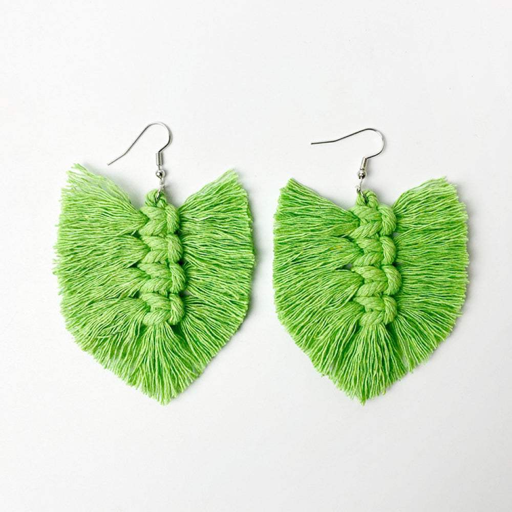 Fringe Detail Dangle Earrings Style E One Size Earrings - Tophatter Daily Deals