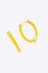 925 Sterling Silver Huggie Earrings Earrings - Tophatter Daily Deals