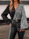 Zebra Print V-Neck Blouse Zebra Blouses - Tophatter Daily Deals