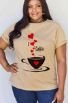 Simply Love Full Size I LOVE COFFEE Graphic Cotton Tee Women's T-Shirts - Tophatter Daily Deals