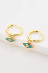 Zircon 925 Sterling Silver Rhombus Drop Earrings Earrings - Tophatter Daily Deals