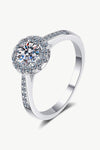 Moissanite 925 Sterling Silver Adjustable Ring Silver Moissanite - Tophatter Daily Deals