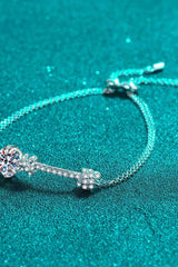 2 Carat Moissanite 925 Sterling Silver Bracelet Moissanite - Tophatter Daily Deals