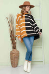 Striped Dropped Shoulder Round Neck Blouse Blouses - Tophatter Daily Deals