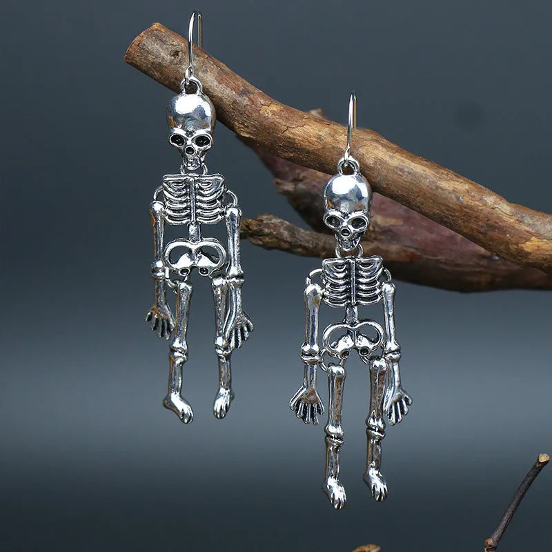 Skeleton Alloy Earrings Earrings - Tophatter Daily Deals