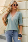 V-Neck Half Sleeve T-Shirt Women's T-Shirts - Tophatter Daily Deals