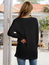 Twisted V-Neck Long Sleeve T-Shirt Women's T-Shirts - Tophatter Daily Deals