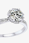 925 Sterling Silver 1 Carat Moissanite Ring Moissanite - Tophatter Daily Deals