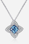 1 Carat Moissanite Floral Pendant Necklace Moissanite - Tophatter Daily Deals