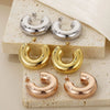 Stainless Steel C-Hoop Earrings Earrings - Tophatter Daily Deals
