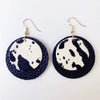 Genuine Cowhide Leather Dangle Earrings Style A One Size Earrings - Tophatter Daily Deals