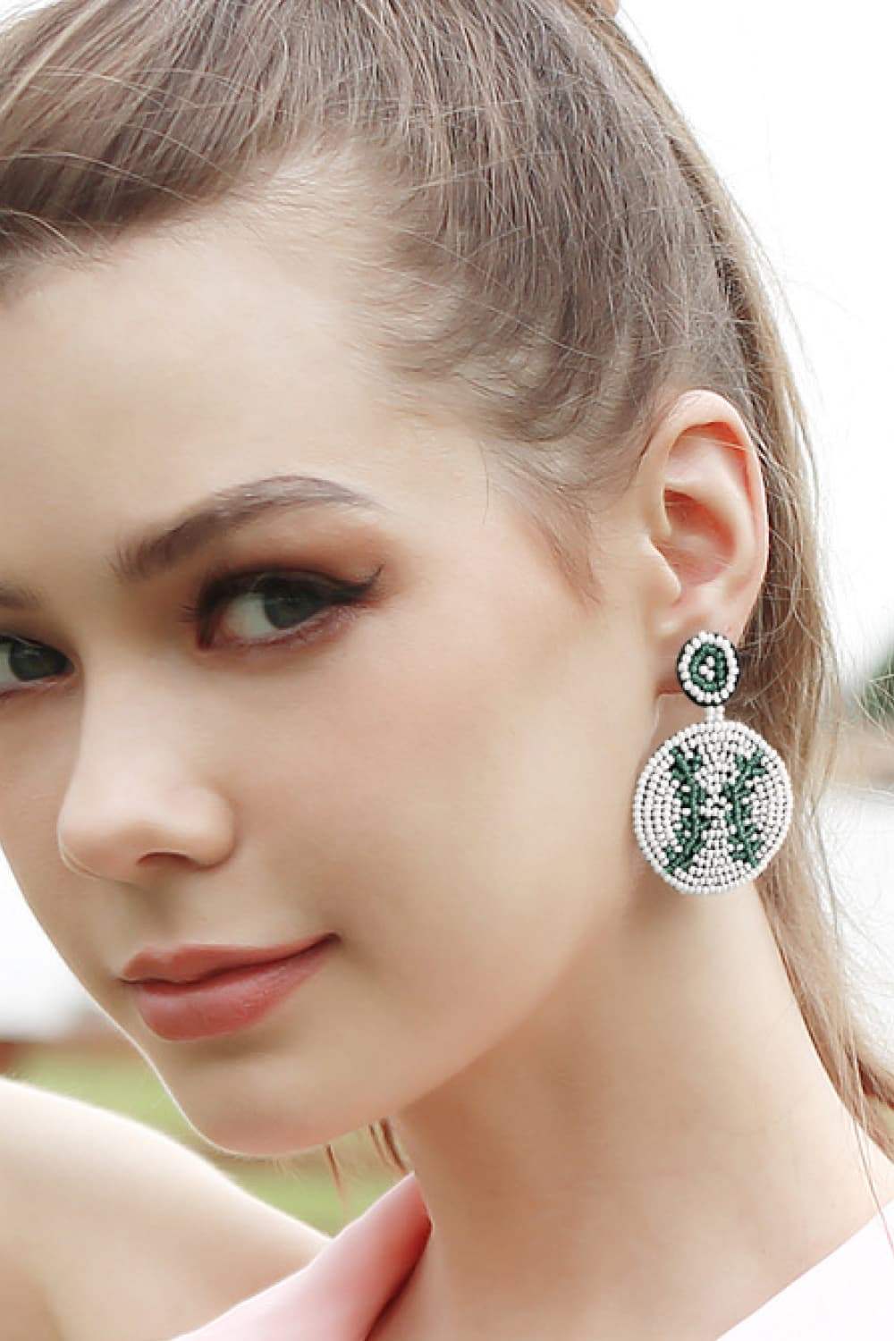 Round Shape Dangle Earrings Earrings - Tophatter Daily Deals