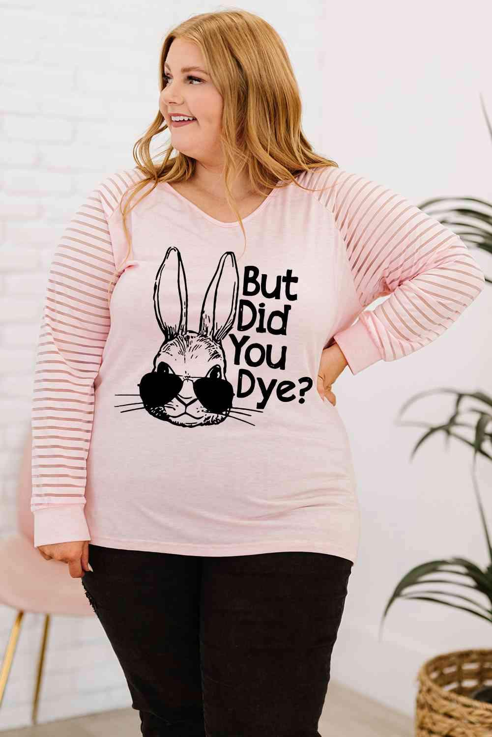 Plus Size BUT DID YOU DYE Graphic Easter Tee Women's T-Shirts - Tophatter Daily Deals