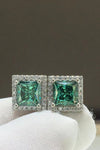 2 Carat Moissanite Square Stud Earrings Moissanite - Tophatter Daily Deals