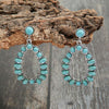 Artificial Turquoise Earrings Earrings - Tophatter Daily Deals