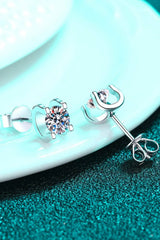 Limitless Love 1 Carat Moissanite Stud Earrings Moissanite - Tophatter Daily Deals