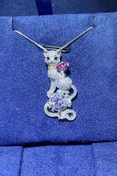 2 Carat Moissanite 925 Sterling Silver Necklace Moissanite - Tophatter Daily Deals