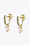 Opal 925 Sterling Silver Drop Earrings White One Size Earrings - Tophatter Daily Deals