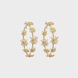 Circle Shape Rhinestone Alloy Earrings Style B One Size Earrings - Tophatter Daily Deals