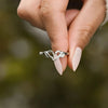 Hand Heart Shape 925 Sterling Silver Open Ring Rings - Tophatter Daily Deals