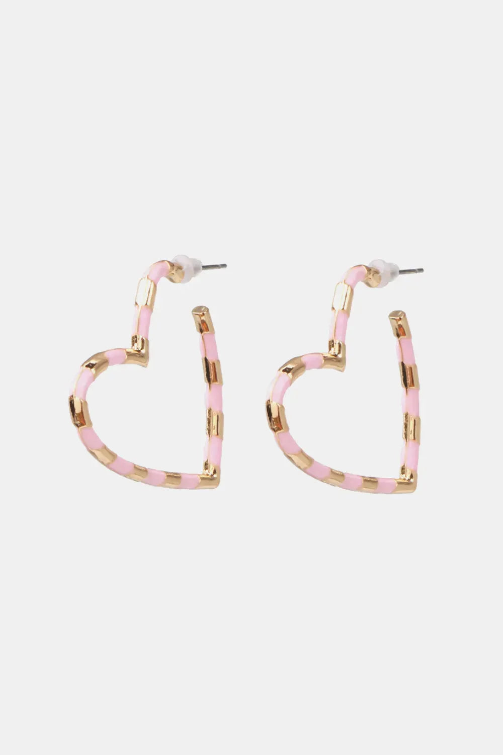 Heart Shape Dangle Earrings Blush Pink One Size Earrings - Tophatter Daily Deals