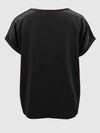 Round Neck Short Sleeve T-Shirt Women's T-Shirts - Tophatter Daily Deals