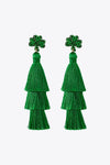 Shamrock Earrings with Tassel Earrings - Tophatter Daily Deals