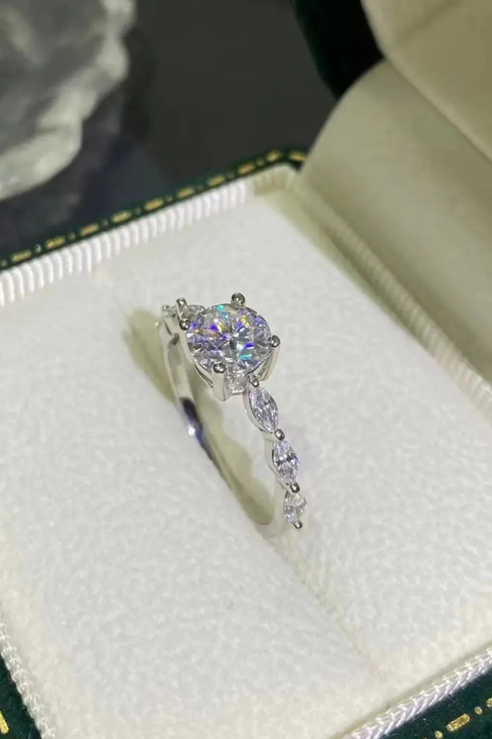 Now I See 1 Carat Moissanite Ring Moissanite - Tophatter Daily Deals