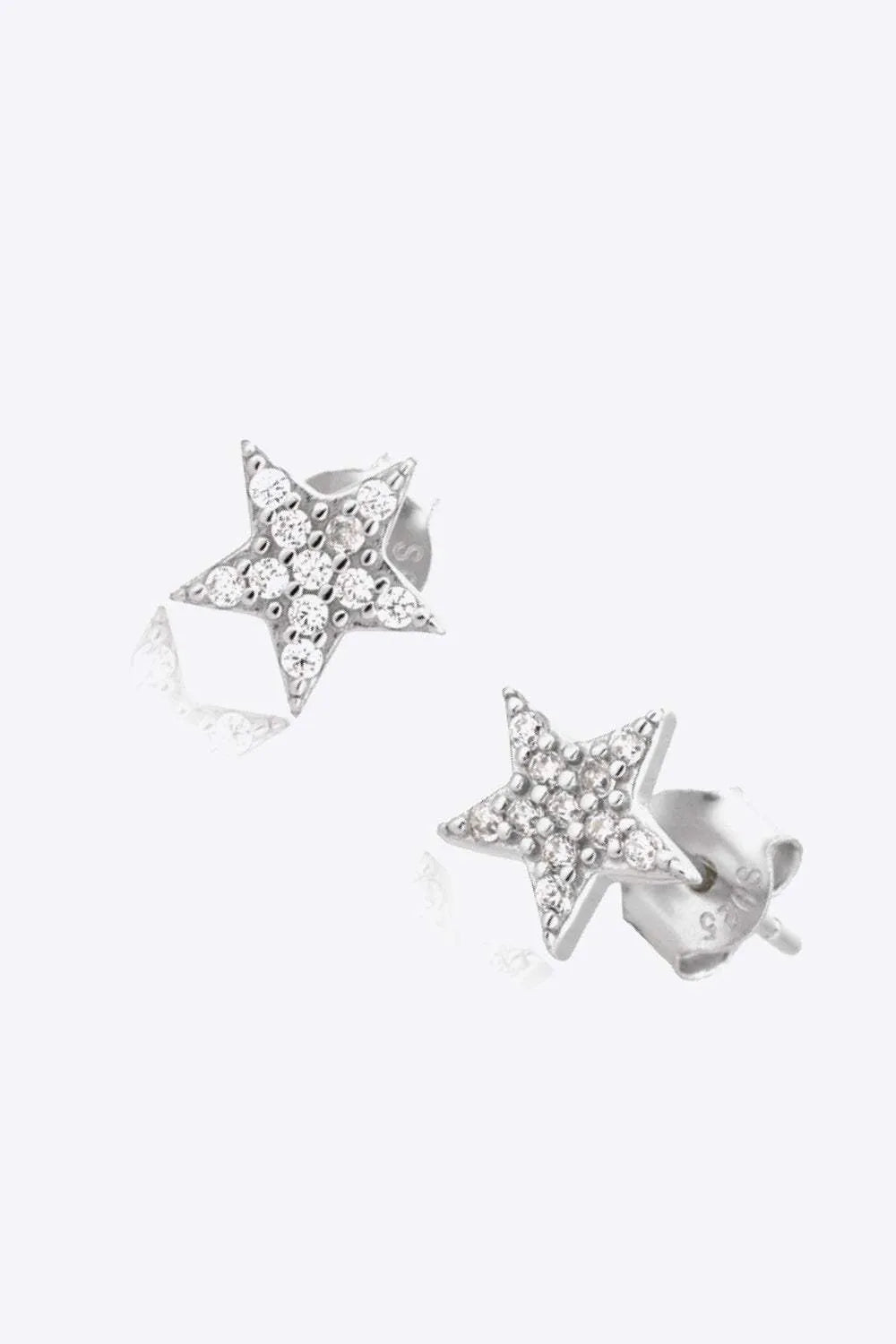Zircon Decor Star Stud Earrings Earrings - Tophatter Daily Deals