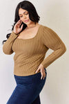 Basic Bae Full Size Ribbed Long Sleeve T-Shirt Women's T-Shirts - Tophatter Daily Deals