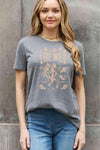 Simply Love Simply Love Full Size LIVE WILD ROAM FREE Graphic Cotton Tee Charcoal - Tophatter Daily Deals