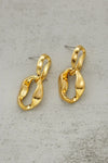 18K Gold-Plated Copper Double-Hoop Earrings Earrings - Tophatter Daily Deals