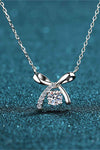 Moissanite 925 Sterling Silver Necklace Silver One Size Moissanite - Tophatter Daily Deals