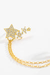 Zircon Star 925 Sterling Silver Single Earring Earrings - Tophatter Daily Deals